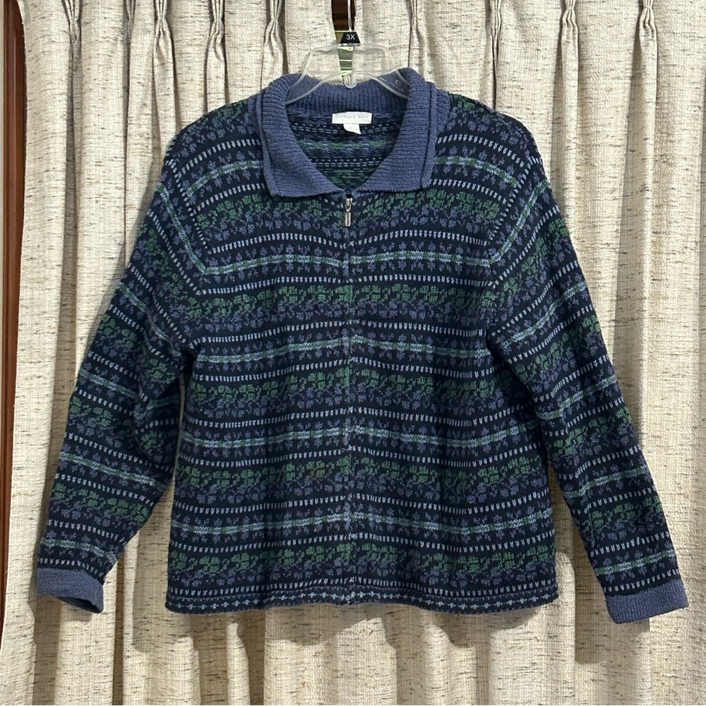 Northern Isles Full Zip Cardigan Sweater - Large
